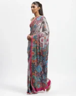 Fractal Bloom Embellished Saree - Image 2