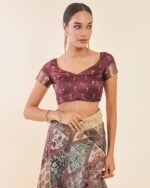 Printed Saree with Tassels - Image 5