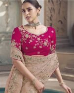 Women Premium Fashion Ethnic Traditional Saree - Image 2