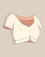 Women Floral Print Saree with Contrast Border - Image 5